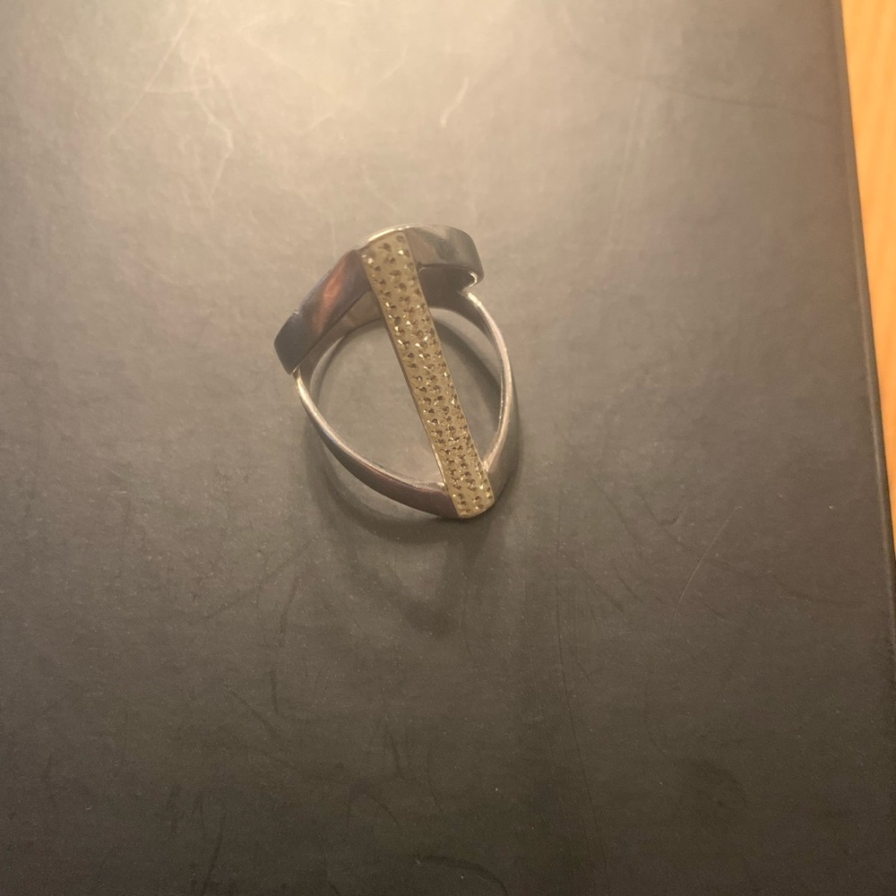 VGUC Tocara silver ring with crystals